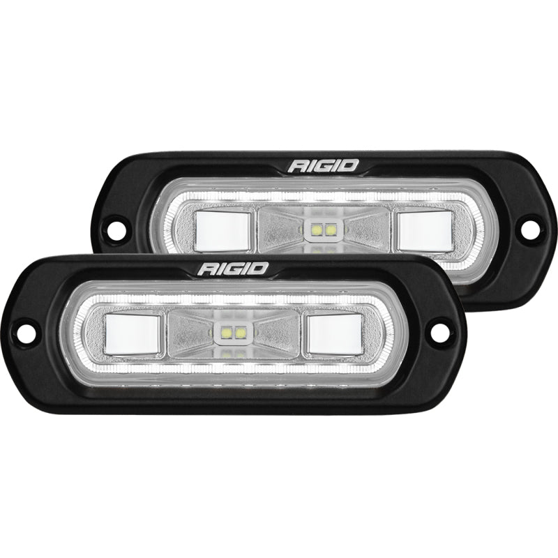 Load image into Gallery viewer, Rigid Industries | SR-L Series Flush Mount LED Spreader Pair w/ White Halo - Universal
