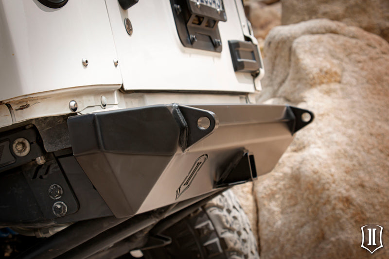 Load image into Gallery viewer, ICON 07-18 Jeep Wrangler JK Comp Series Rear Bumper w/Hitch/Tabs
