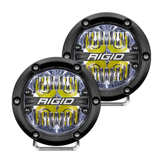 Rigid Industries | 360-Series 4 Inch LED Off-Road Drive Beam - White Backlight (Pair)