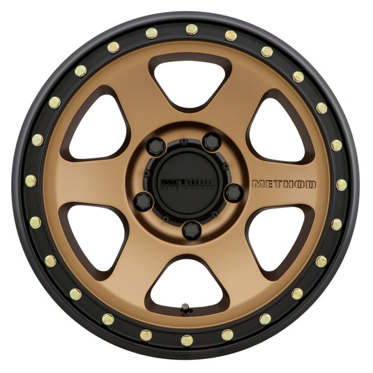 Method | MR310 Con6 17x8.5 0mm Offset 5x5 71.5mm CB Method | Bronze/Black Street Loc Wheel