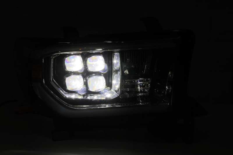 Load image into Gallery viewer, AlphaRex 08-13 Toyota Sequoia? NOVA LED Proj Headlights Plank Style Alpha Black w/Activation Light
