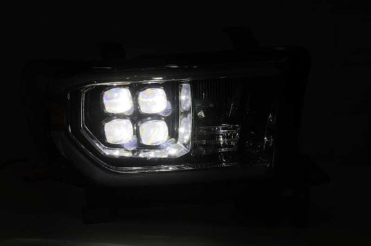 AlphaRex 08-13 Toyota Sequoia? NOVA LED Proj Headlights Plank Style Alpha Black w/Activation Light