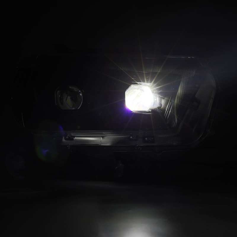 Load image into Gallery viewer, AlphaRex 10-13 Toyota 4Runner LUXX LED Proj Headlights Plank Style Black w/Seq Signal/DRL
