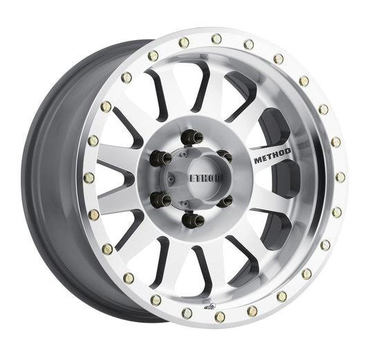 Method | MR304 Double Standard 18x9 -12mm Offset 6x5.5 108mm CB Machined/Clear Coat Wheel