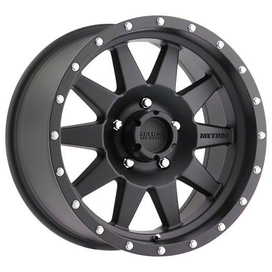 Method | MR301 The Standard 17x8.5 0mm Offset 5x5 94mm CB Matte Black Wheel