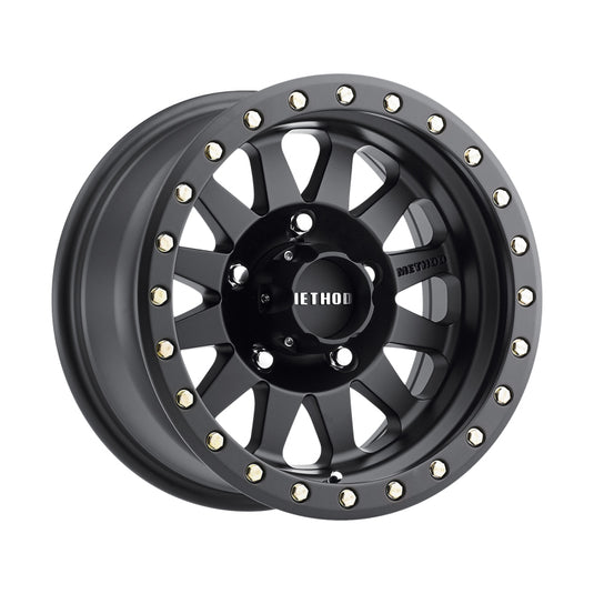 Method | MR304 Double Standard 17x8.5 0mm Offset 5x5 94mm CB Matte Black Wheel