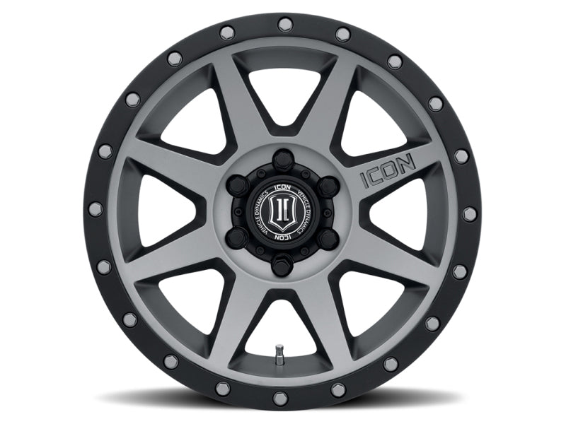 Load image into Gallery viewer, ICON Rebound 17x8.5 6x5.5 25mm Offset 5.75in BS 95.1mm mm Bore Titanium Wheel
