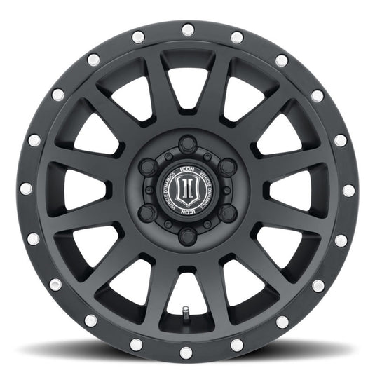 ICON Compression 18x9 6x5.5 25mm Offset 5.75in BS 95.1mm Bore Satin Black Wheel