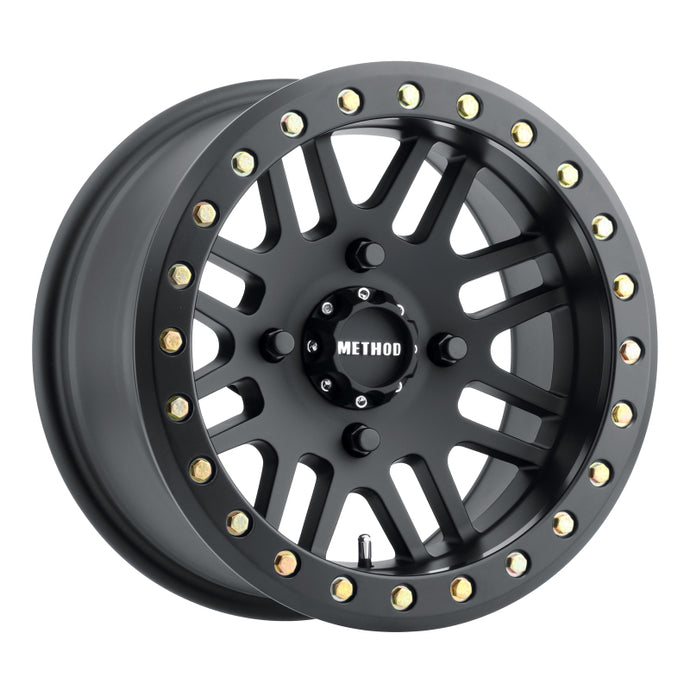 Method | MR406 UTV Beadlock 15x10 5+5/-2mm Offset 4x156 132mm CB Matte Black w/BH-H24100 Wheel