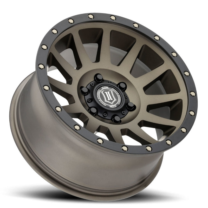 Load image into Gallery viewer, ICON Compression 17x8.5 5x5 -6mm Offset 4.5in BS 71.5mm Bore Bronze Wheel
