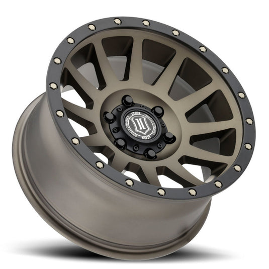 ICON Compression 18x9 6x5.5 25mm Offset 5.75in BS 95.1mm Bore Bronze Wheel