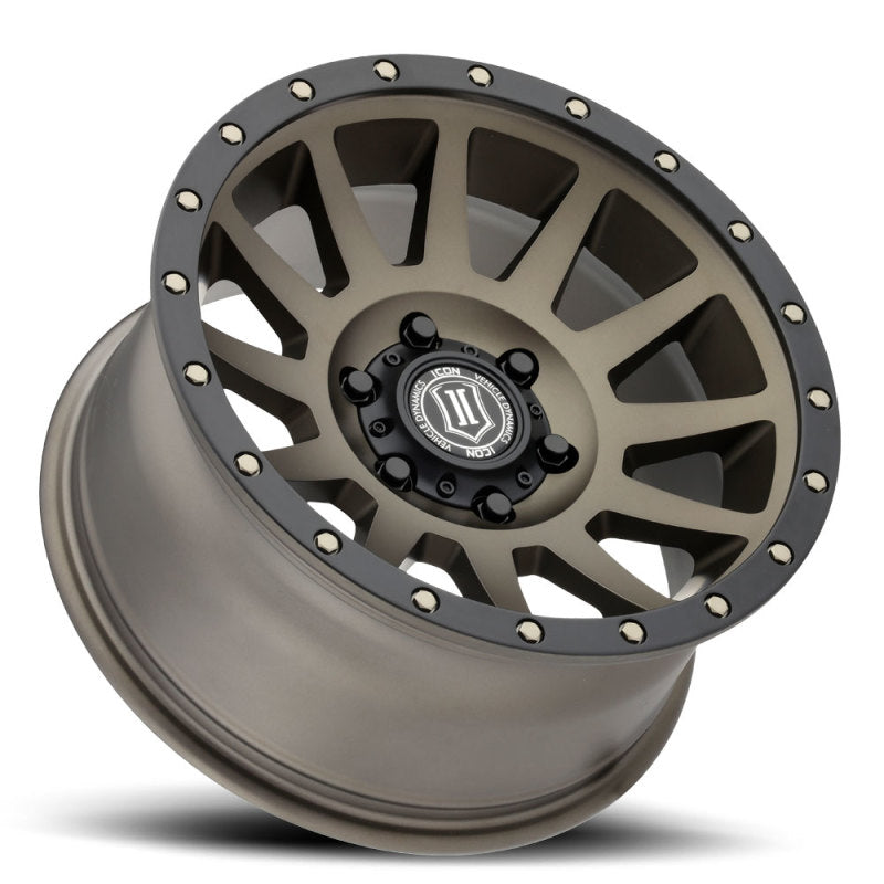 Load image into Gallery viewer, ICON Compression 17x8.5 6x5.5 25mm Offset 5.75in BS 93.1mm Bore Bronze Wheel
