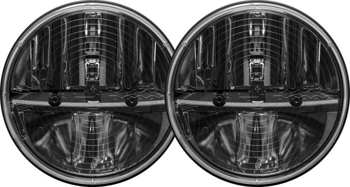 Rigid Industries | 7 Inch Round Headlights w/ Heated Lens & PWM Adaptors - Set of 2