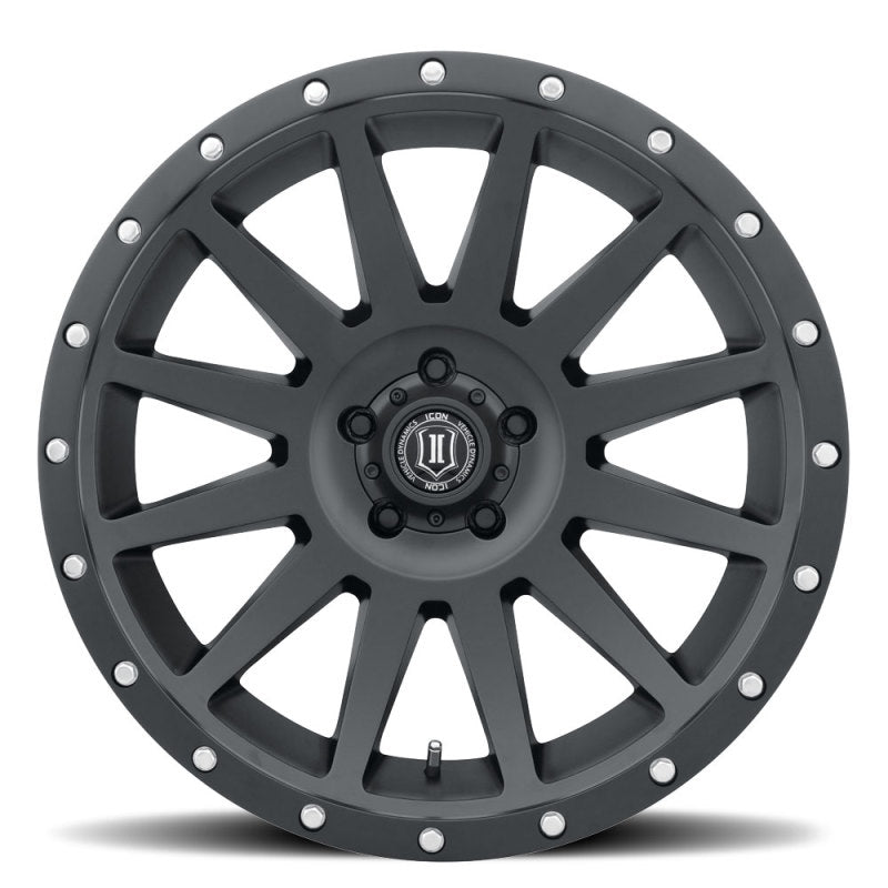 Load image into Gallery viewer, ICON Compression 20x10 5x5 -12mm Offset 5in BS 71.5mm Bore Satin Black Wheel
