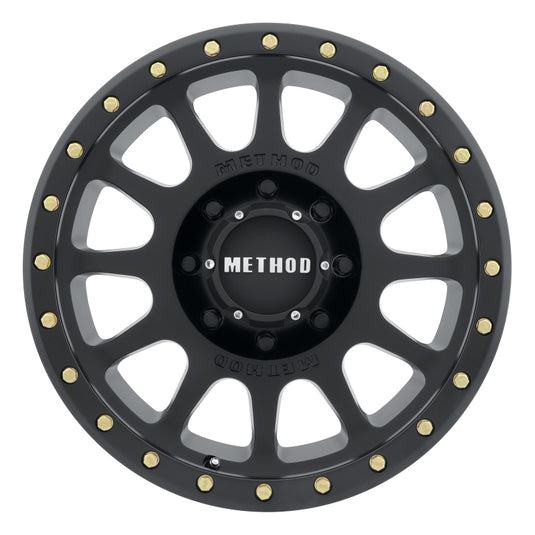 Method | MR305 NV 17x8.5 0mm Offset 8x6.5 130.81mm CB Matte Black Wheel