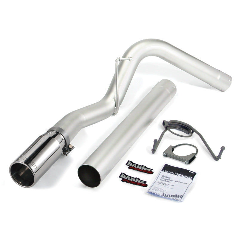 Load image into Gallery viewer, Banks Power | 2014-2018 Dodge Ram 6.7L Cummins CCSB Monster Exhaust System - 4 Inch SS Single Exhaust With Chrome Tip
