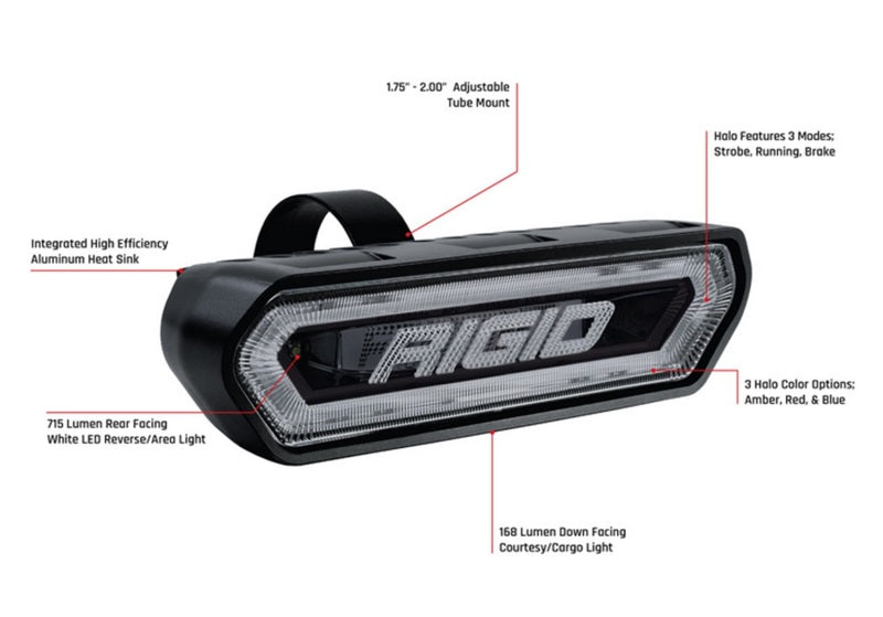 Load image into Gallery viewer, Rigid Industries | Chase Tail Light Kit w/ Mounting Bracket - Red
