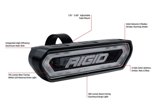 Rigid Industries | Chase Tail Light Kit w/ Mounting Bracket - Amber