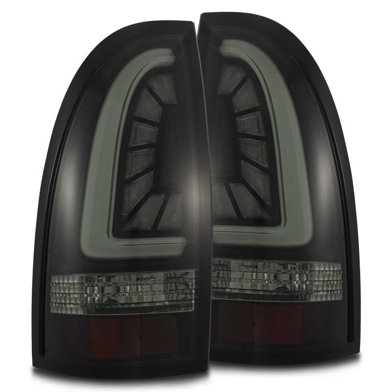 Load image into Gallery viewer, AlphaRex 05-15 Toyota Tacoma PRO-Series LED Tail Lights Jet Black
