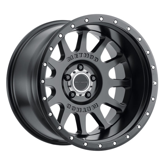 Method | MR605 NV 20x12 -52mm Offset 5x5 71.5mm CB Matte Black Wheel