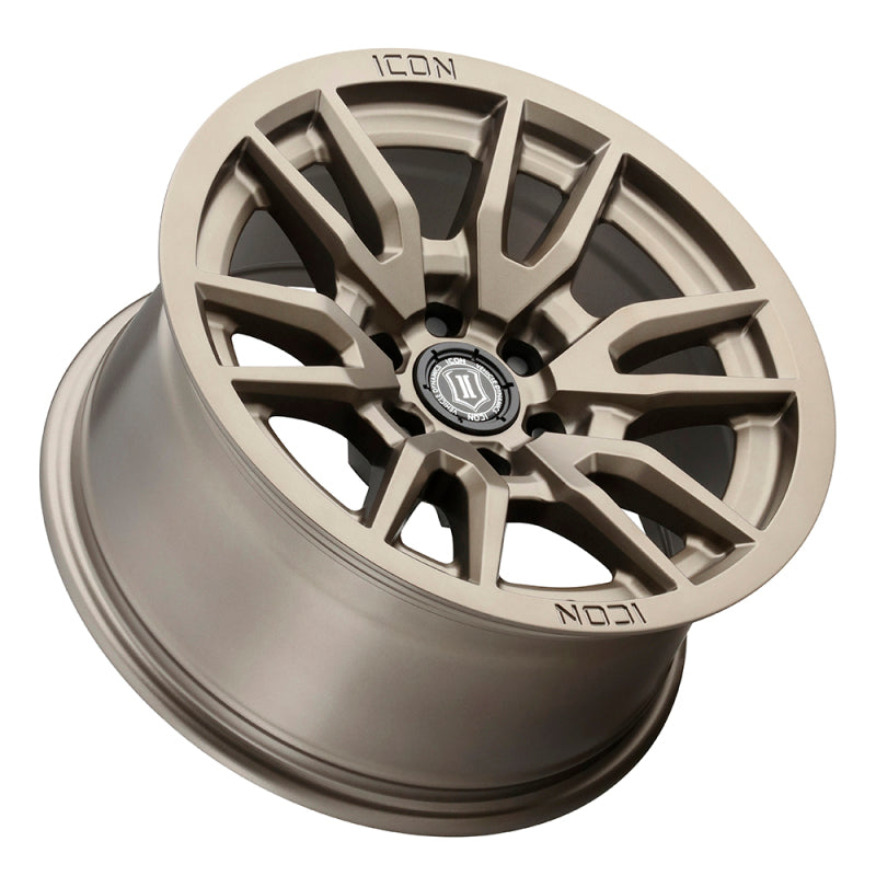 Load image into Gallery viewer, ICON Vector 6 17x8.5 6x5.5 25mm Offset 5.75in BS 93.1mm Bore Bronze Wheel
