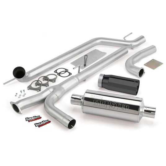 Banks Power | 2004-2014 Nissan 5.6L Titan (All) Monster Exhaust System - SS Single Exhaust With Black Tip *DISCONTINUED*