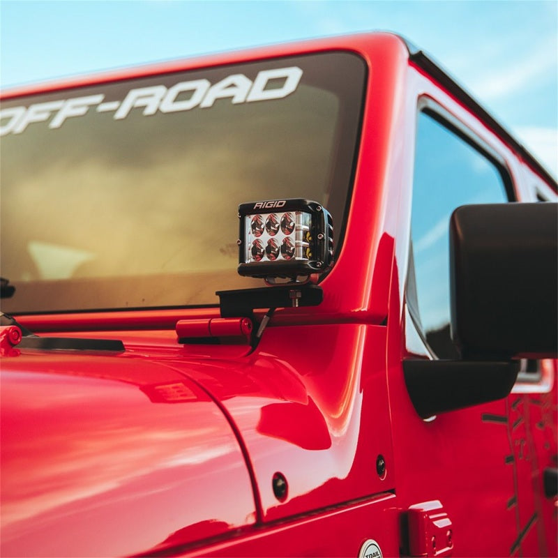 Load image into Gallery viewer, Rigid Industries | 2018+ Jeep Wrangler JL - A-Pillar Mount Kit - Mounts Set of D / D-SS / SR-M / Ignite Series
