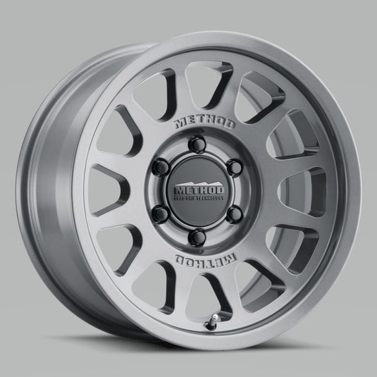 Method | MR703 17x8.5 0mm Offset 6x120 67mm CB Gloss Titanium Wheel