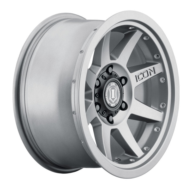 Load image into Gallery viewer, ICON Rebound Pro 17x8.5 5x5 -6mm Offset 4.5in BS 71.5mm Bore Titanium Wheel
