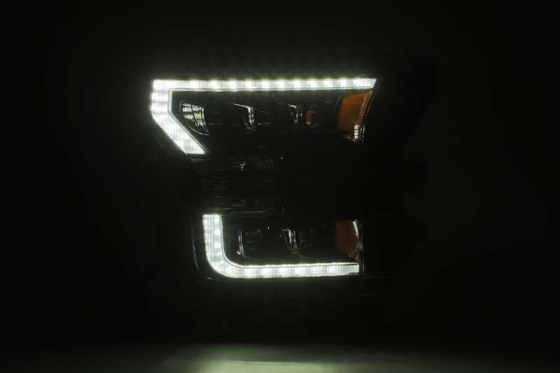 Load image into Gallery viewer, AlphaRex 17-20 Ford Raptor NOVA LED Proj Headlights Plank Style Alpha Black w/Activ Light/Seq Signal
