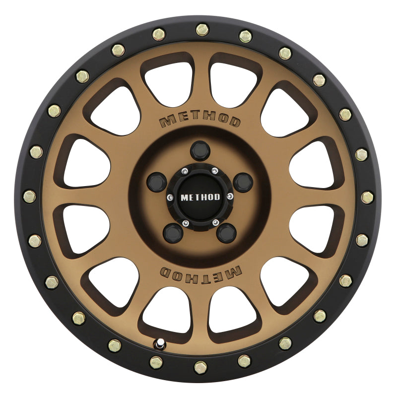 Load image into Gallery viewer, Method | MR305 NV 17x8.5 0mm Offset 5x5 94mm CB Method | Bronze/Black Street Loc Wheel
