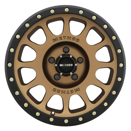 Method | MR305 NV 17x8.5 0mm Offset 5x5 94mm CB Method | Bronze/Black Street Loc Wheel
