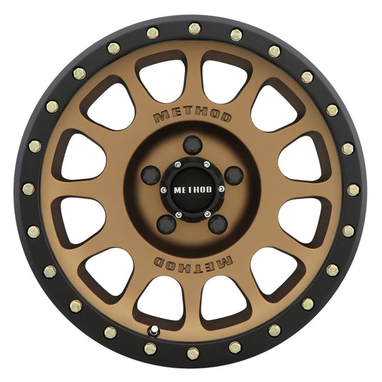 Method | MR305 NV 17x8.5 0mm Offset 5x150 116.5mm CB Method | Bronze/Black Street Loc Wheel