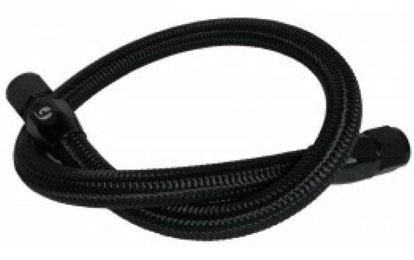 Fleece | 1994-1998 Dodge Ram Cummins 39.5in 12 Valve Coolant Bypass Hose (Black - Braided)