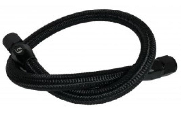 Fleece | 1998.5-2018 Dodge Ram Cummins 34.5in Common Rail / VP44 Coolant Bypass Hose (Black-Braided)