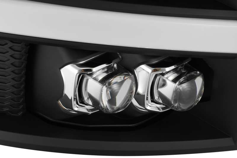 Load image into Gallery viewer, AlphaRex 07-13 Chevy 1500HD NOVA LED Proj Headlights Plank Style Gloss Blk w/Activ Light/Seq Signal
