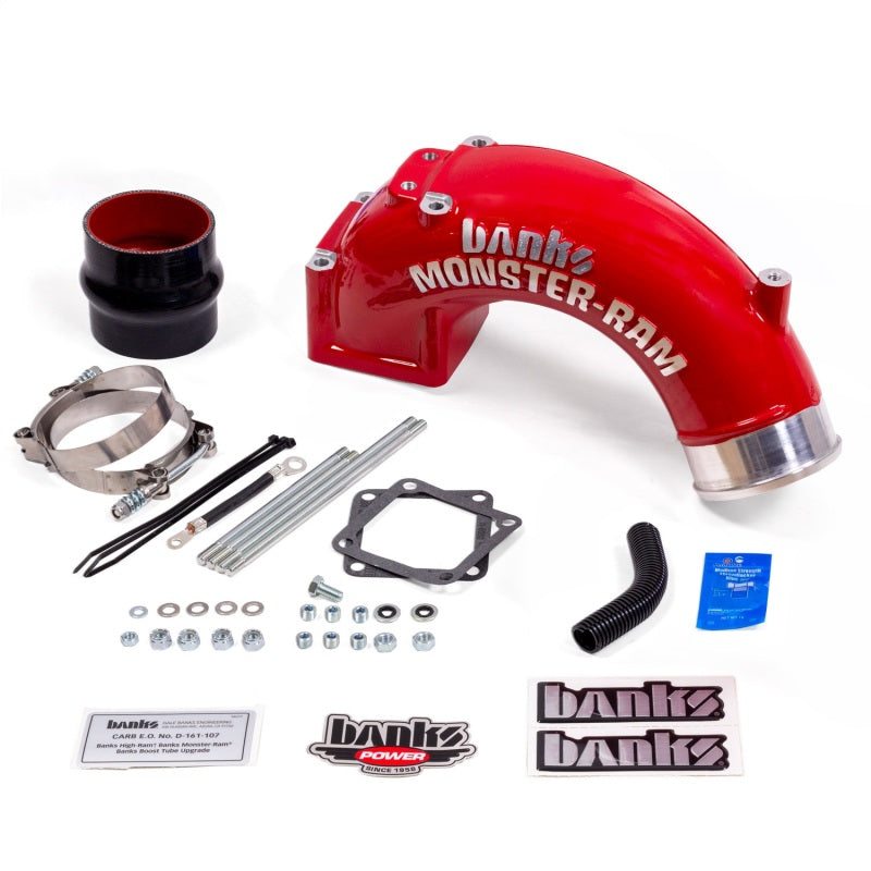 Load image into Gallery viewer, Banks Power | 2003-2007 Dodge Ram 5.9L Cummins With Stock Intercooler Monster-Ram Intake System - Red
