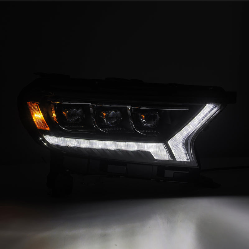 Load image into Gallery viewer, AlphaRex 19-21 Ford Ranger NOVA LED Proj Headlight Plnk Style Alpha Blk w/Activ Light/Seq Signal/DRL
