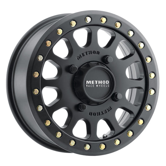 Method | MR401 UTV Beadlock 15x6 5+1/+53mm Offset 4x156 132mm CB Matte Black w/BH-H24100 Wheel