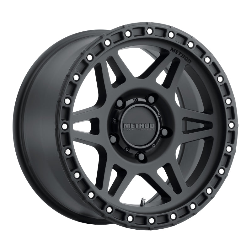 Load image into Gallery viewer, Method | MR312 17x8.5 0mm Offset 5x5.5 108mm CB Matte Black Wheel
