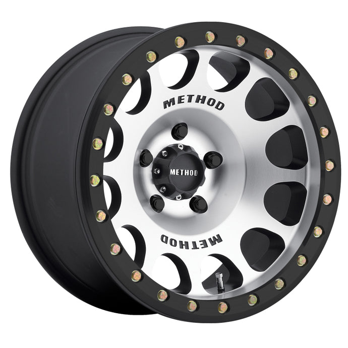 Method | MR105 Beadlock 17x9 -38mm Offset 5x5 71.5mm CB Machined w/Matte Black Ring Wheel