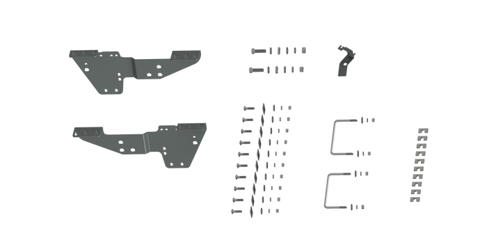 B&W Trailer Hitches Custom Installation Kit For Universal Mounting Rails For Some Ford Trucks RVR2500