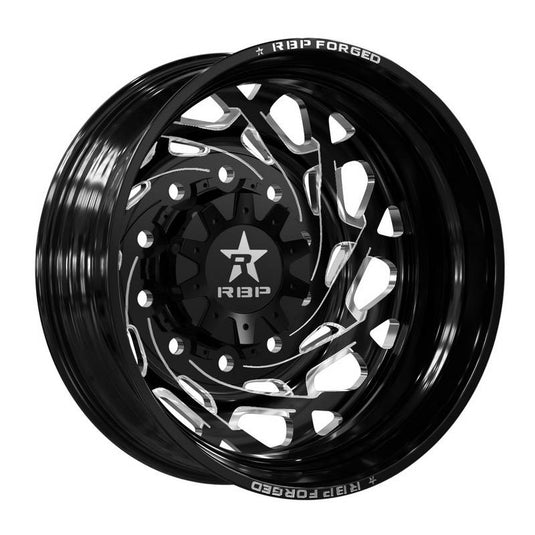 RBP Performance 10R Empire 24x8.25 Rear Outer 8-165.1 et 132 Gloss Black with Machine Groove 10R-24825-86+132ROBG