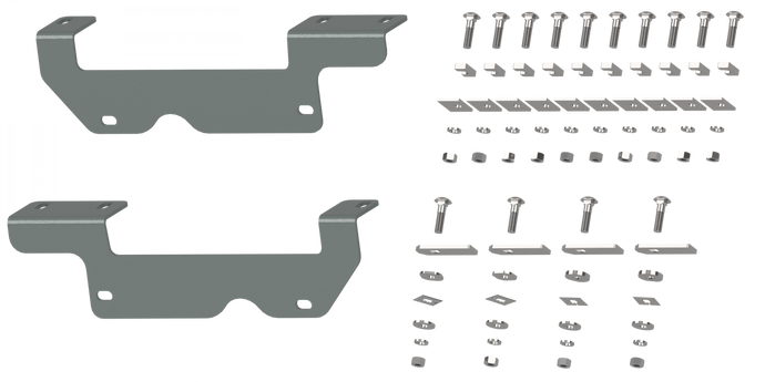 B&W Trailer Hitches Custom Installation Kit For Universal Mounting Rails For Some Ford Trucks RVR2403