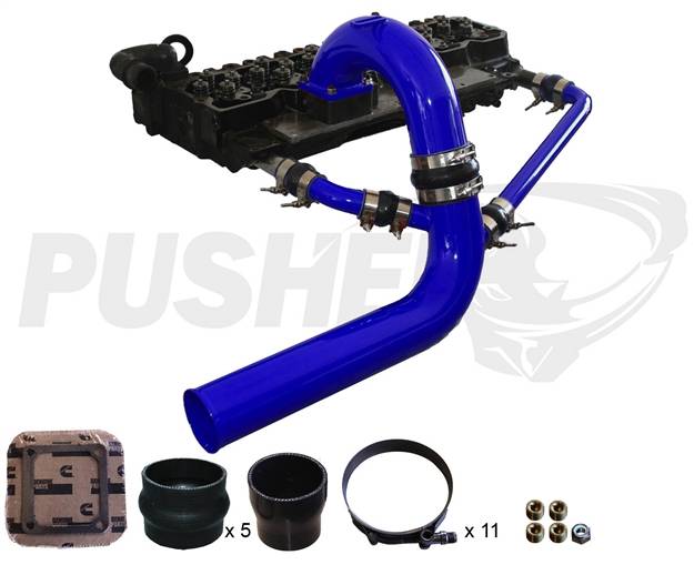 Load image into Gallery viewer, Pusher | 2003-2007 Dodge Ram 5.9L Cummins 3.5 Inch MEGA Intake System With Cross-Air

