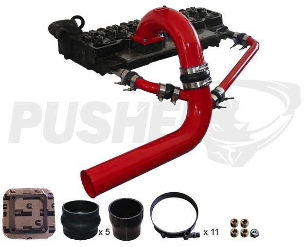 Load image into Gallery viewer, Pusher | 2003-2007 Dodge Ram 5.9L Cummins 3.5 Inch MEGA Intake System With Cross-Air
