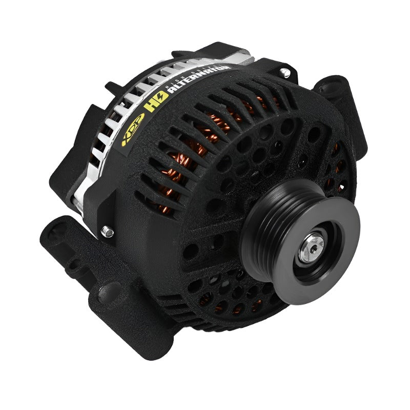 Load image into Gallery viewer, XDP | 1994-1997 Ford 7.3L Power Stroke Wrinkle Black HD High Output Alternator
