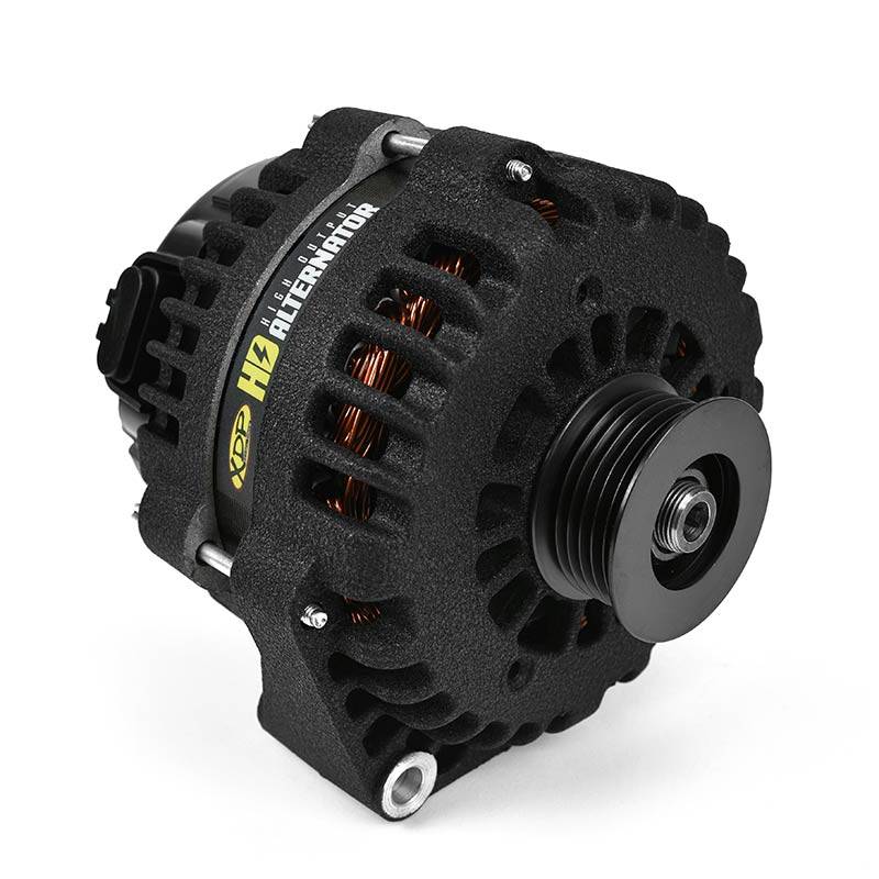 Load image into Gallery viewer, XDP | Wrinkle Black HD High Output Alternator 2001-2007 GM 6.6L Duramax

