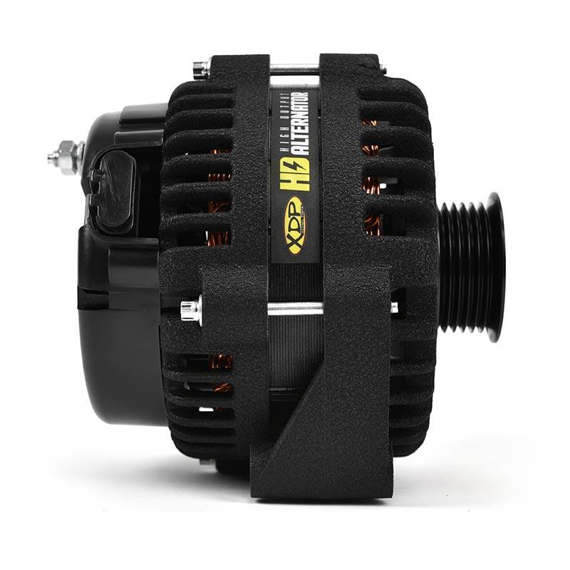 Load image into Gallery viewer, XDP | Wrinkle Black HD High Output Alternator 2001-2007 GM 6.6L Duramax
