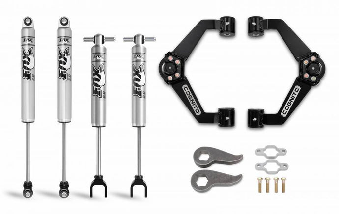 Cognito Motorsports Truck | 3-Inch Performance Leveling Kit with Fox PS 2.0 IFP for 11-19 GM Silverado/Sierra 2500/3500 | 110-P0928